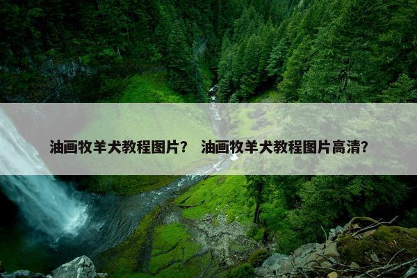 油画牧羊犬教程图片？ 油画牧羊犬教程图片高清？