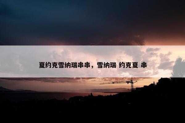 夏约克雪纳瑞串串，雪纳瑞 约克夏 串
