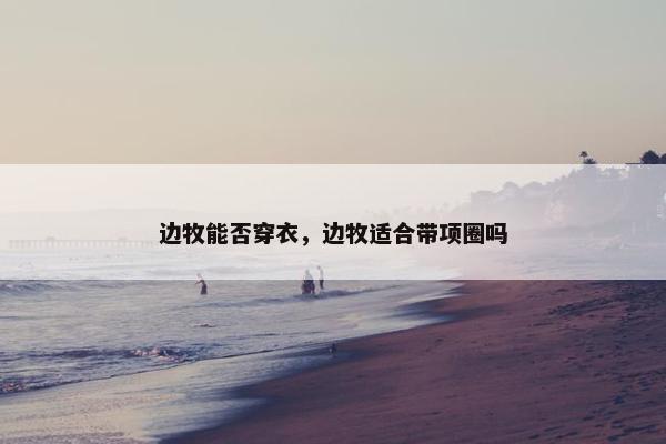 边牧能否穿衣，边牧适合带项圈吗