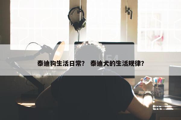 泰迪狗生活日常？ 泰迪犬的生活规律？