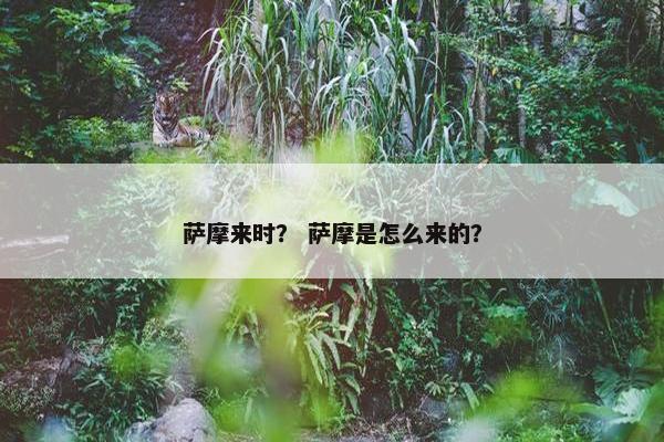 萨摩来时？ 萨摩是怎么来的？