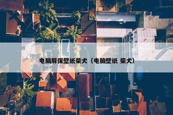 电脑屏保壁纸柴犬（电脑壁纸 柴犬）