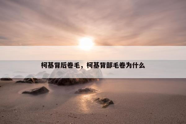 柯基背后卷毛，柯基背部毛卷为什么