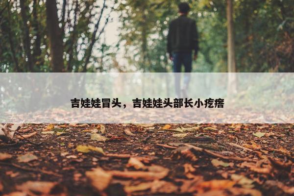 吉娃娃冒头，吉娃娃头部长小疙瘩