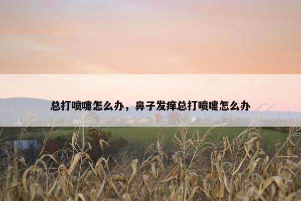总打喷嚏怎么办，鼻子发痒总打喷嚏怎么办
