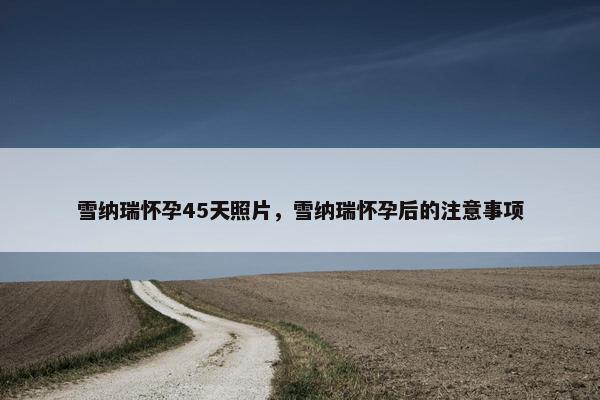 雪纳瑞怀孕45天照片，雪纳瑞怀孕后的注意事项