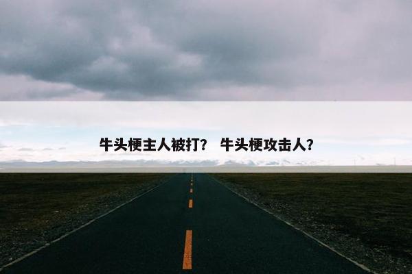 牛头梗主人被打？ 牛头梗攻击人？