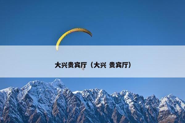 大兴贵宾厅（大兴 贵宾厅）