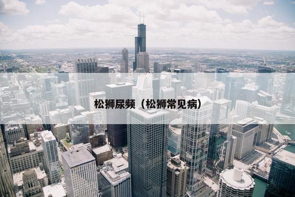 松狮尿频（松狮常见病）