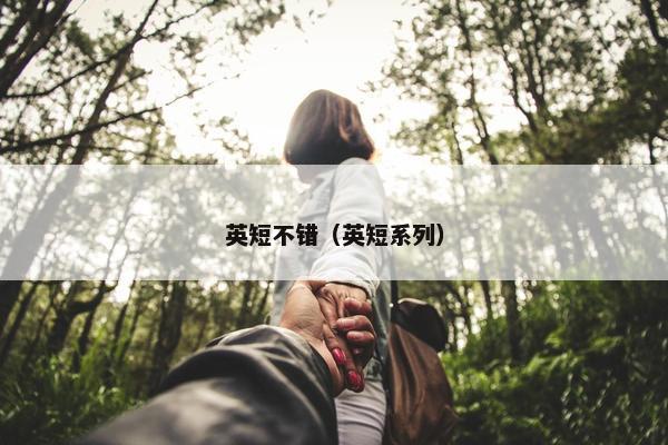 英短不错（英短系列）