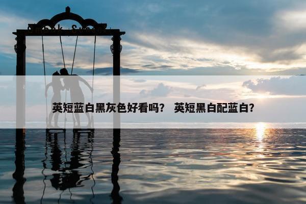 英短蓝白黑灰色好看吗？ 英短黑白配蓝白？