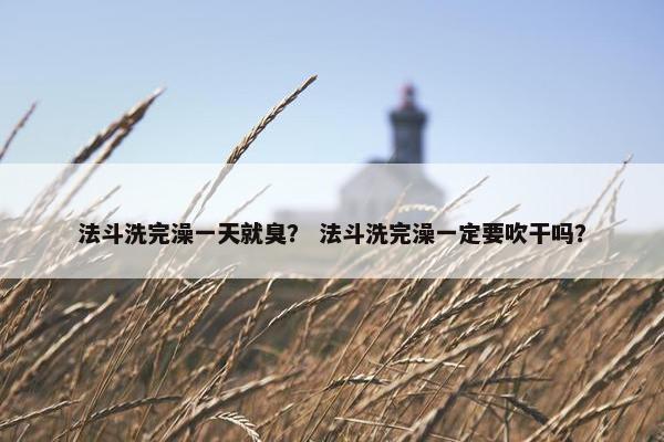 法斗洗完澡一天就臭？ 法斗洗完澡一定要吹干吗？