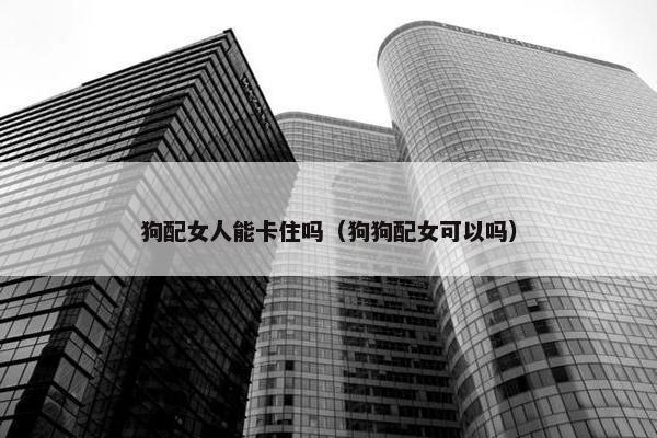狗配女人能卡住吗（狗狗配女可以吗）