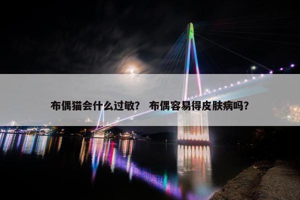 布偶猫会什么过敏？ 布偶容易得皮肤病吗？