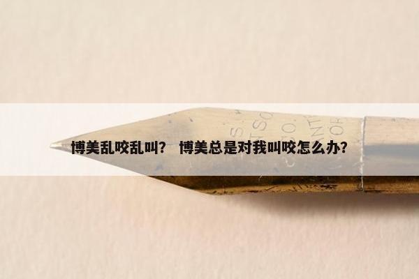博美乱咬乱叫？ 博美总是对我叫咬怎么办？