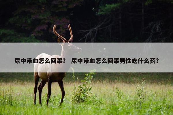 尿中带血怎么回事？ 尿中带血怎么回事男性吃什么药？