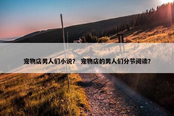 宠物店男人们小说？ 宠物店的男人们分节阅读？