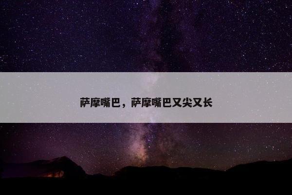 萨摩嘴巴，萨摩嘴巴又尖又长