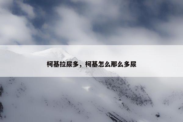 柯基拉尿多，柯基怎么那么多尿