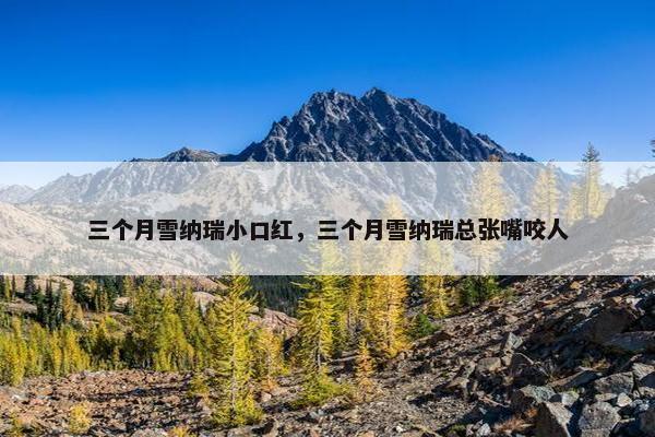 三个月雪纳瑞小口红，三个月雪纳瑞总张嘴咬人