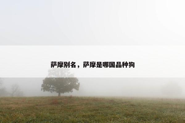 萨摩别名，萨摩是哪国品种狗