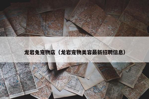 龙岩兔宠物店（龙岩宠物美容最新招聘信息）