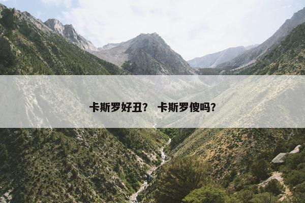 卡斯罗好丑？ 卡斯罗傻吗？