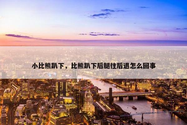 小比熊趴下，比熊趴下后腿往后退怎么回事
