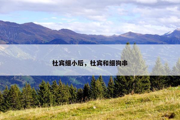 杜宾细小后，杜宾和细狗串