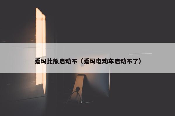 爱玛比熊启动不（爱玛电动车启动不了）