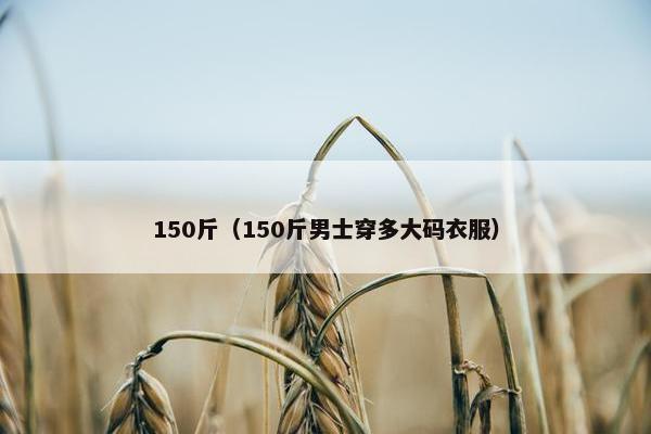 150斤（150斤男士穿多大码衣服）