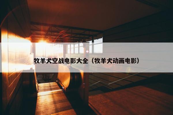 牧羊犬空战电影大全（牧羊犬动画电影）