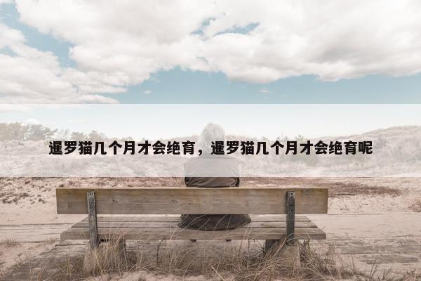 暹罗猫几个月才会绝育，暹罗猫几个月才会绝育呢