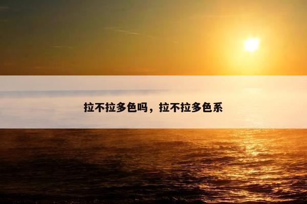拉不拉多色吗，拉不拉多色系