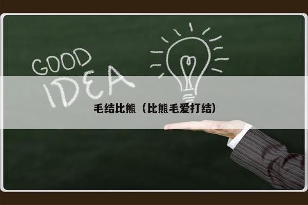 毛结比熊（比熊毛爱打结）