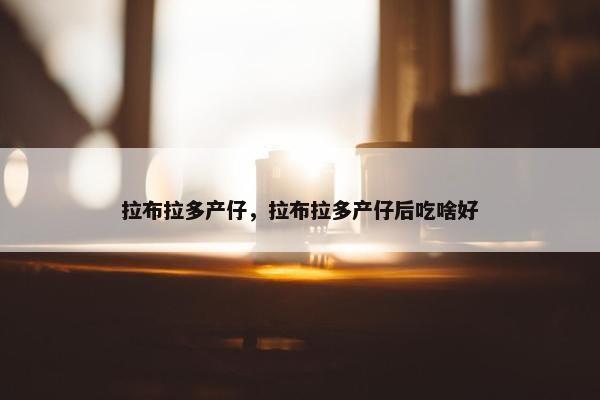 拉布拉多产仔，拉布拉多产仔后吃啥好