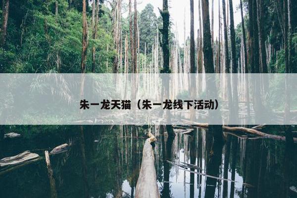 朱一龙天猫（朱一龙线下活动）