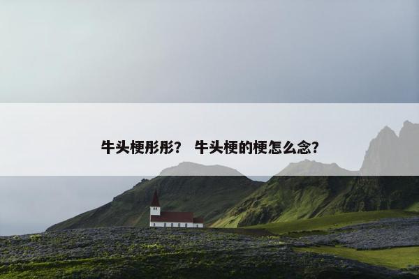牛头梗彤彤？ 牛头梗的梗怎么念？