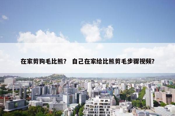 在家剪狗毛比熊？ 自己在家给比熊剪毛步骤视频？