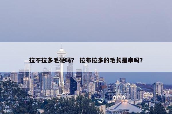 拉不拉多毛硬吗？ 拉布拉多的毛长是串吗？