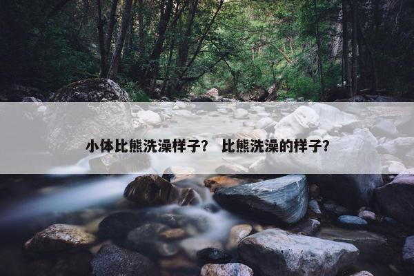 小体比熊洗澡样子？ 比熊洗澡的样子？
