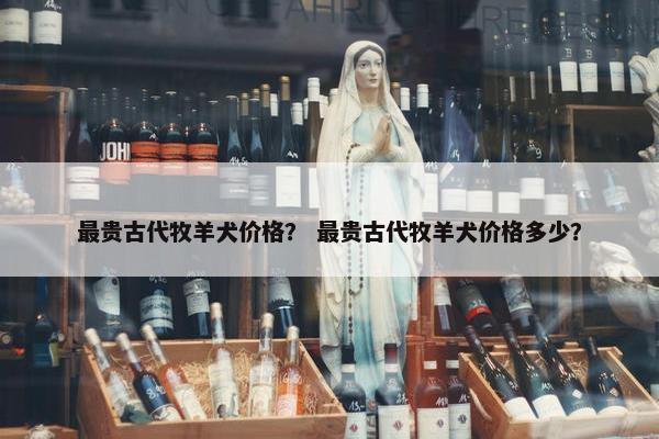 最贵古代牧羊犬价格？ 最贵古代牧羊犬价格多少？