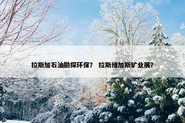 拉斯加石油勘探环保？ 拉斯维加斯矿业展？