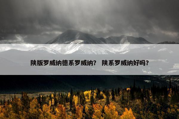 陕版罗威纳德系罗威纳？ 陕系罗威纳好吗？