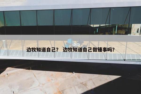 边牧知道自己？ 边牧知道自己做错事吗？