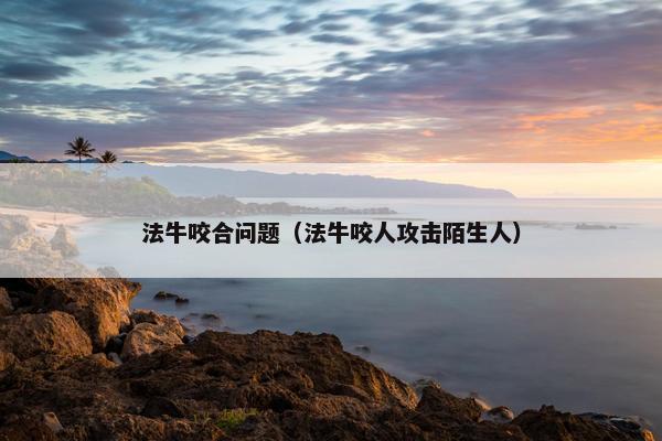 法牛咬合问题（法牛咬人攻击陌生人）