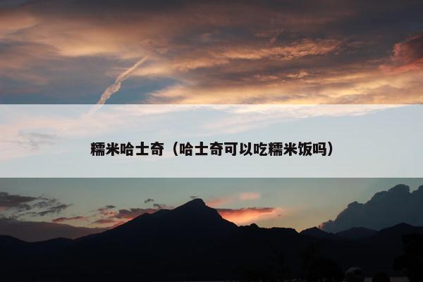 糯米哈士奇（哈士奇可以吃糯米饭吗）