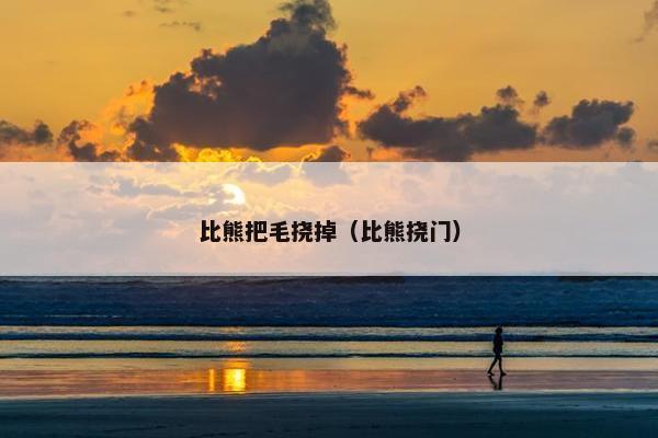 比熊把毛挠掉（比熊挠门）