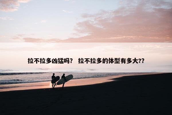 拉不拉多凶猛吗？ 拉不拉多的体型有多大?？