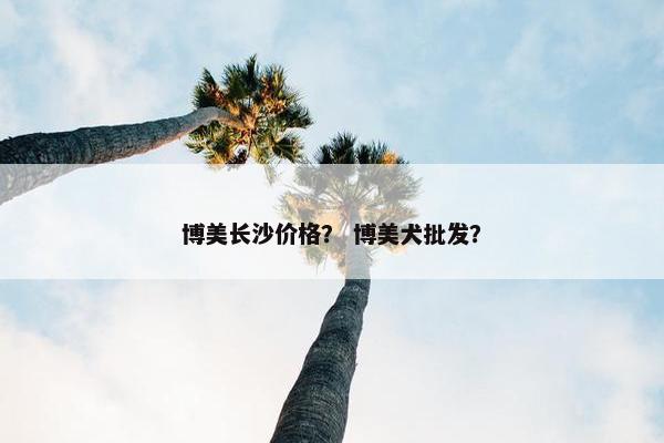 博美长沙价格？ 博美犬批发？